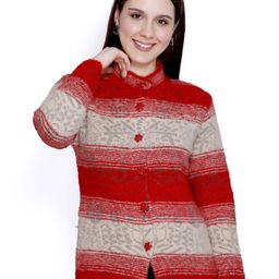 Chatanya Women Colourblocked Longline Cardigan-image-18
