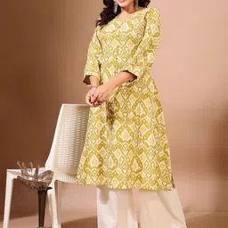Virah Fashion Women Floral Printed Regular Pure Cotton Kurta with Palazzos-picture-37