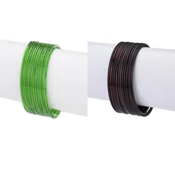 1ST TIME Set Of 24 Green Alloy Bangles-picture-12