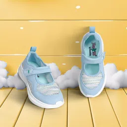 Hopits Girls Blue Colored Printed Slip-On Sneakers-image-96