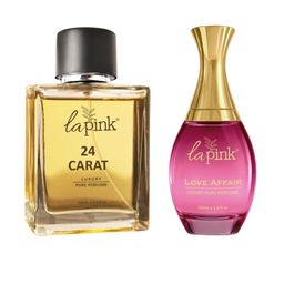 La Pink Set Of 2 24 Carat And Love Affair Long Lasting Perfume - 100 ml Each-51