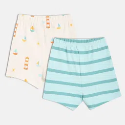 MINI KLUB Boys Pack Of 2 Striped Cotton Technology Shorts-image-54