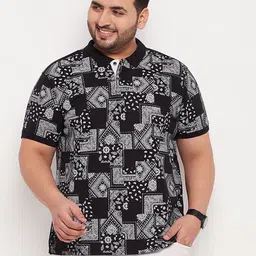 XFOX Men Printed Polo Collar T-shirt-picture-32