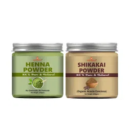 VOORKOMS Set Of 2 Heena & Shikakai Powder For Hair Care - 100 g Each-45