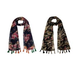 StoleVilla Floral Chiffon Stoles-image-79