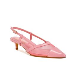 London Rag Leather Kitten Pumps with Buckles-picture-20