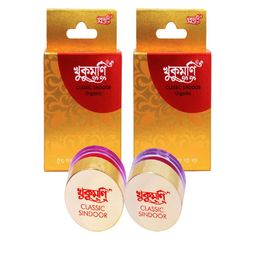 Khukumoni Set Of 2 Classic Organic Sindoor - 8 g Each - Red & Maroon-picture-44