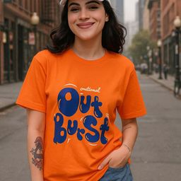 HERE&NOW Women Bio Finish Typography Printed Round Neck Cotton T-shirt-image-87