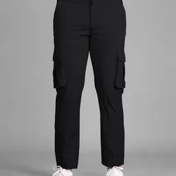 The Pant Project Men Stylish Slim Fit Mid-Rise Soft-Stretch-Comfort Cargo Trousers-image-54