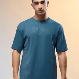 Technosport Men Printed Relaxed Fit Round Neck T-shirt with COTFLEX-image-53