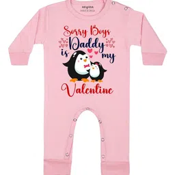 Arvesa Sorry Boys Daddy Is My Valentine Printed Bodysuit-image-39
