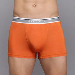 Mast & Harbour Men Low-Rise Short Trunk M&H_002_TRK_OR(GW)_1PC-Orange-picture-0