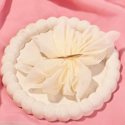 SALTY Bride Ruffle Hair Pin for Women & Girls-image-32