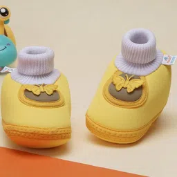 NESKA MODA 6 To 12 Months Baby Girls & Baby Boys Soft Cotton Cute Butterfly Booties-picture-46