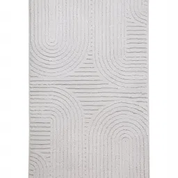Sapana Carpet-Mats Grey Geometric No Shredding Polyester Carpet image 2