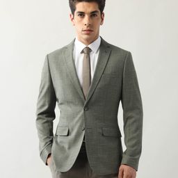 Arrow Men's Zero Calorie Slim Fit Textured Single-Breasted Blazer-picture-52