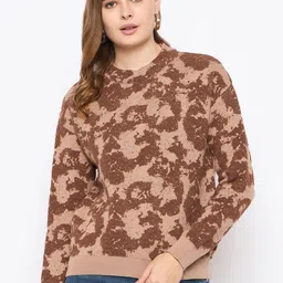Madame Women Quirky Printed Polyester PU Coated Pullover-image-82
