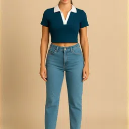 Adyavastram Women Shirt Collar Blouson Top-picture-16