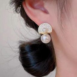 MEENAZ Teardrop Shaped Studs Earrings image 5
