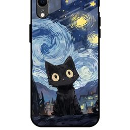 QRIOH Quirky Printed iPhone XR Back Case Mobile Accessories-image-34