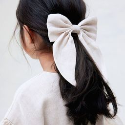 H&M Linen Bow Hair Clip-44