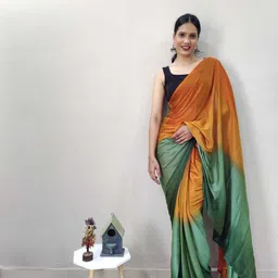 DIVASTRI Ombre Poly Chiffon Saree-image-52
