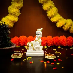 Ekhasa White Religious Figurine Showpiece-45