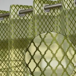 IVAZA Single Polyester Sheer Door Curtain-image-82