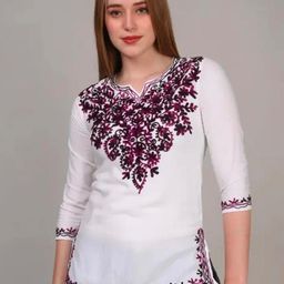CROWN KING V-Neck Kurti-image-35