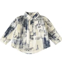 StyleCast x Revolte Boys Spread Collar Abstract Printed Cotton Casual Shirt-image-68