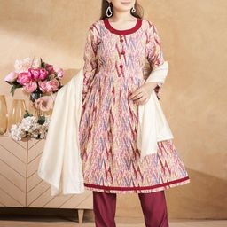 Mom&Bae Women Pink Kurtas-image-97