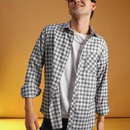 LIMEROAD Men Blue Shirts-image-3