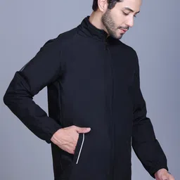 TFA THE FASHION ADDICTION Men Solid Water Resistant Dry Fit Bomber Jacket-picture-16