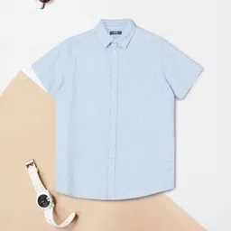 max Boys Band Collar Cotton Shirt-picture-54