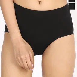 Nykd Pack Of 3 Mid-Rise Hipster Briefs- NYP104 -All Black-image-77