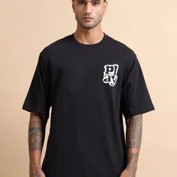 MORSE CODE Graphic Printed Drop-Shoulder Sleeves Pure Cotton Oversized T-shirt-61