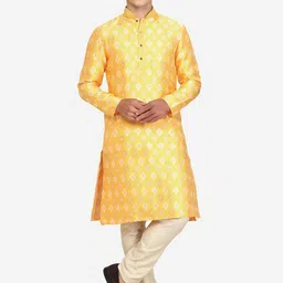 THE KURTA COMPANY Men Thread Work Kurta-10