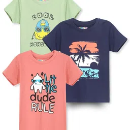 RASPY Boys 3 Printed Pure Cotton T-shirt-image-106