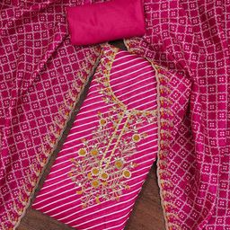 SAINOOR Printed Semi-Stitched Dress Material-image-40