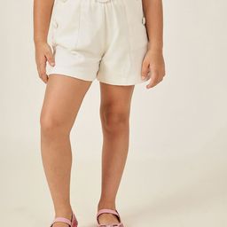 One Friday Boys' Off White Regular Fit Shorts-picture-9