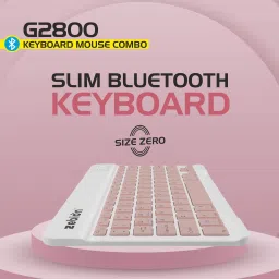 zebion G2800 Mini Keyboard & Mouse Combo (Type-C Rechargeable with 150Hr Worktime, Bluetooth Standard Multi-device Keyboard Compatible with Desktop, Laptop, Tablet, iPad, Mac image 2