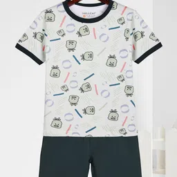 HELLCAT Boys Printed Short Sleeves T-shirt With Shorts-image-58