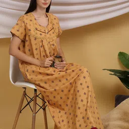 Sweet Dreams Printed Maxi Nightdress-image-85