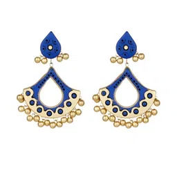 Mridah Oval Drop Earrings-18