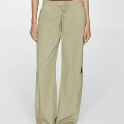 MANGO Women Cargo Style Trousers-image-75