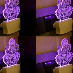 SOMIL White & Purple Printed Glass Abstract Shaped Shaped Wall Lamp-image-94