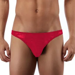 MOODSTRING Self Designed Laced Low-Rise Thong Brief ML-07116-RD-S-picture-3