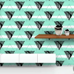 ArtzFolio Green & Black Printed UV Resistant Wallpaper-image-61