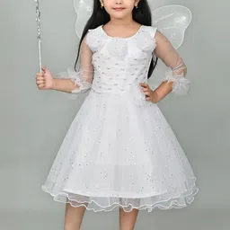 Zenat Embellished Fit & Flare Dress-image-92