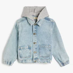 Koton Boys Washed Crop Denim Jacket-picture-28